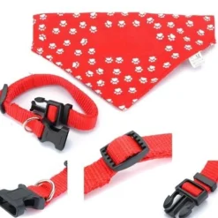 COLLARE CON BANDANA FAZZOLETTO REGOLABILE PER CANE CANI TUTTE LE TAGLIE FASHION
