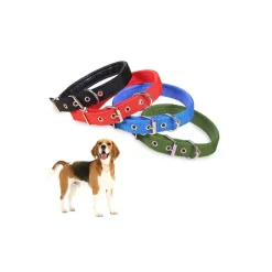 COLLARE IN NYLON C/ IMBOTTITURA PER CANI DI TG. MEDIA CHIUSURA FIBBIA REGOLABILE
