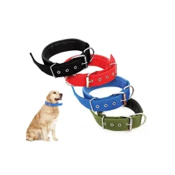 COLLARE IN NYLON CON IMBOTTITURA PER CANI TG. GRANDE CHIUSURA FIBBIA REGOLABILE