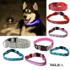COLLARE PER CANE CANI A LED LUMINOSO SICUREZZA LED NOTTURNO CLIP FANTASIA TG.L
