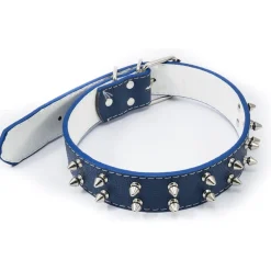 COLLARE PER CANE CANI BORCHIE BORCHIATO A PUNTA TAGLIA MEDIA GRANDE VARI COLORI