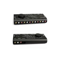 COMMUTATORE DI SEGNALE AUDIO-VIDEO AV 4 IN 1 Q-AU51 PER LETTORE DVD VIDEOCAMERA