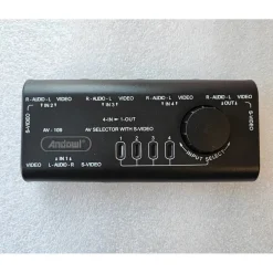 COMMUTATORE DI SEGNALE AUDIO-VIDEO AV 4 IN 1 Q-AU51 PER LETTORE DVD VIDEOCAMERA