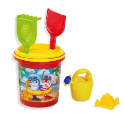 COMPLETO SECCHIELLO ACCESSORI PALETTE GIOCHI MARE JUMBO IN RETE BAMBINI 114275