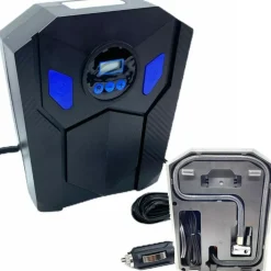 COMPRESSORE DIGITALE ARIA PORTATILE CON POMPA PER PNEUMATICI AUTO MOTO BICI PUMP