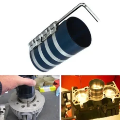 COMPRIMI STRINGI FASCE ELASTICHE PER SEGMENTI PISTONI INSERIM CILINDRI 60-195 mm