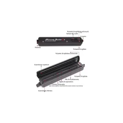 CONFEZIONATRICE MACCHINA SOTTOVUOTO ELETTRICO PORTATILE PER ALIMENTI 90W Q-Z100