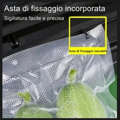 CONFEZIONATRICE MACCHINA SOTTOVUOTO ELETTRICO PORTATILE PER ALIMENTI 90W Q-Z100