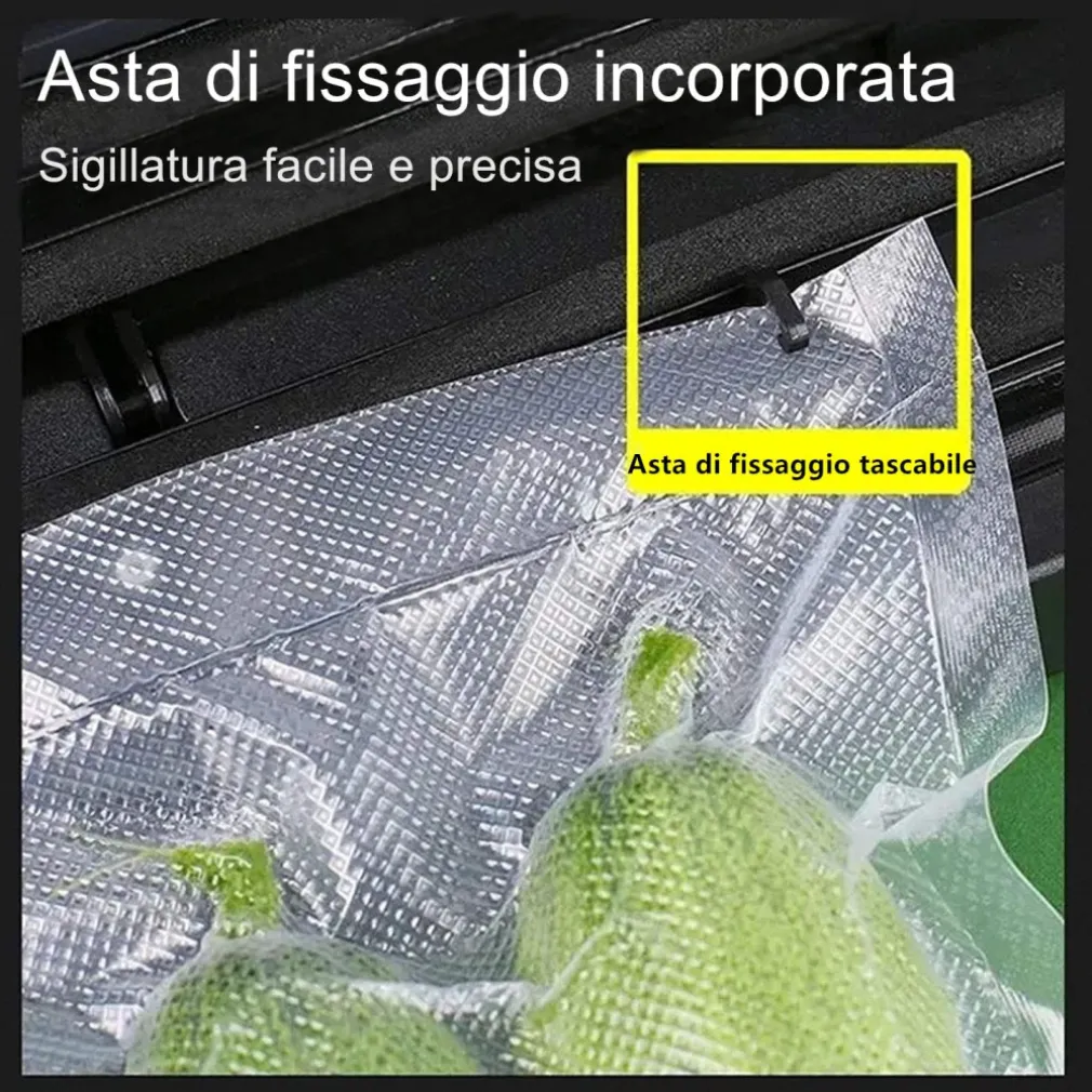 CONFEZIONATRICE MACCHINA SOTTOVUOTO ELETTRICO PORTATILE PER ALIMENTI 90W Q-Z100