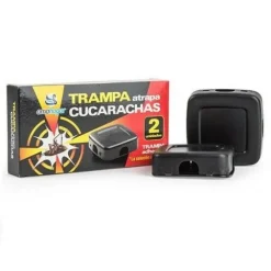 CONFEZIONE 2 PEZZI TRAPPOLE PER SCARAFAGGI BLATTE ADESIVA INSETTICIDA