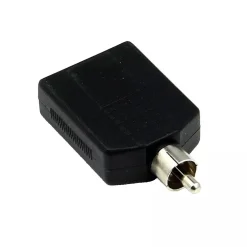 CONNETTORE ADATTATORE AUDIO STEREO 2X AUX FEMMINA DA 6,35 MM A RCA MASCHIO C-030