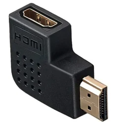 CONNETTORE ADATTATORE HDMI MASCHIO/FEMMINA ANGOLATO PIATTO CONVERTITORE VIDEO C-061
