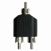 CONNETTORE ADATTATORE SPLITTER SPINA RCA MASCHIO A 2XRCA MASCHIO AUDIO RCA C-027