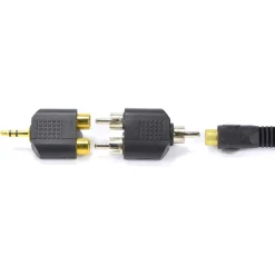 CONNETTORE ADATTATORE SPLITTER SPINA RCA MASCHIO A 2XRCA MASCHIO AUDIO RCA C-027