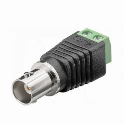 CONNETTORE BNC FEMMINA 220V ADATTATORE AUDIO VIDEO TELECAMERA SORVEGLIANZA C-041