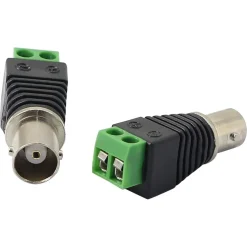 CONNETTORE BNC FEMMINA 220V ADATTATORE AUDIO VIDEO TELECAMERA SORVEGLIANZA C-041