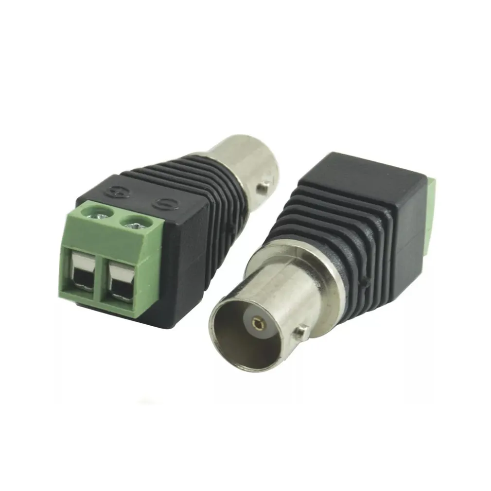 CONNETTORE BNC FEMMINA 220V ADATTATORE AUDIO VIDEO TELECAMERA SORVEGLIANZA C-041