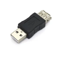 CONNETTORE DATI ADATTATORE USB MASCHIO-USB FEMMINA PRESA ACCOPPIATORE CAVO C-060