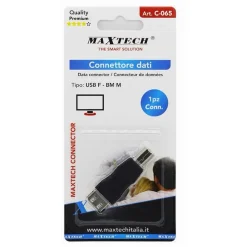 CONNETTORE DATI ADATTATORE USB TIPO A - PRESA BM2.0 MASCHIO PC STAMPANTE C-065
