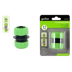 CONNETTORE GIUNZIONE TUBI DA 3/4″ INNESTO RIPARATORE IN PLASTICA GIARDINO 92172