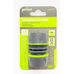 CONNETTORE GIUNZIONE TUBI DA 1/2" INNESTO RIPARATORE CON INSERTI IN GOMMA 94762