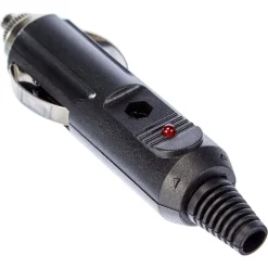 CONNETTORE MASCHIO PER PRESA ACCENDISIGARI ACCENDINO FUSIBILE 1 LED PER AUTO
