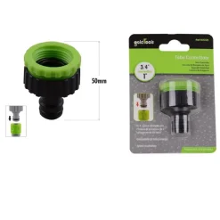 CONNETTORE RAPIDO CON FILETTO FEMMINA DA 3/4″ A 1″ PER TUBO RUBINETTO 50MM 90025