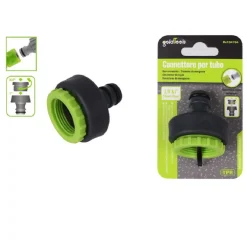 CONNETTORE RAPIDO UNIVERSALE FILETTO FEMMINA DA 3/4" A 1" PER TUBO GIARDINO 94764