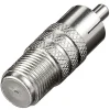 CONNETTORE RCA MASCHIO / SATELLITARE FEMMINA ADATTATORE TELEVISORE MAXTECH C-009