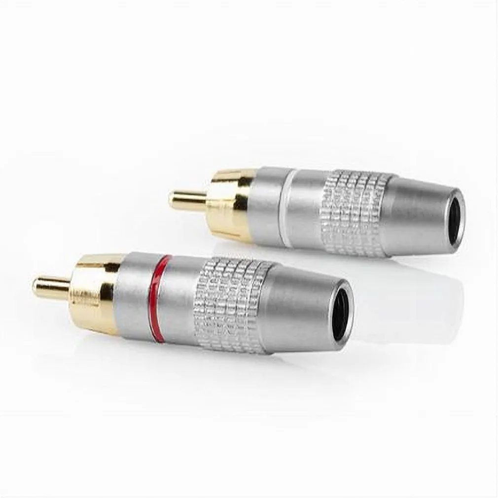 CONNETTORE RCA MASCHIO ADATTATORE CAVO AUDIO SPINA RCA MASCHIO MAXTECH C-RCA02