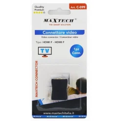 CONNETTORE VIDEO ADATTATORE ACCOPPIATORE HDMI FEMMINA - HDMI FEMMINA TV C-099