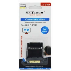 CONNETTORE VIDEO ADATTATORE DA DVI MASCHIO A HDMI FEMMINA TV CONVERTITORE C-054