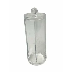 CONTENITORE DISPENSER DISCHETTI COTONE STRUCCANTI FORO COPERCHIO ORGANIZER 10240