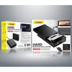 CONTENITORE PORTA HARD DISK PER DISCO RIGIDO 2.5”/3.5” Q-YS300 GEN2 SATA USB 3.0