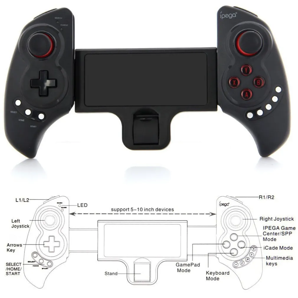 CONTROLLER GAMEPAD JOYSTICK PER CELLULARE SMARTPHONE ANDROID E IOS TELESCOPICO