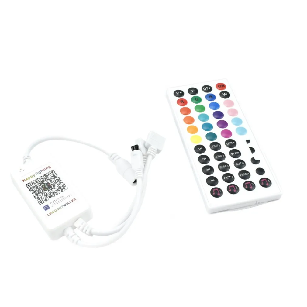 CONTROLLER WI-FI WIRELESS CON TELECOMANDO PER STRISCIA LED RGB 12V 6A Q-DL50