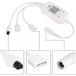 CONTROLLER WI-FI WIRELESS CON TELECOMANDO PER STRISCIA LED RGB 12V 6A Q-DL50