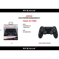 CONTROLLER WIRED COMPATIBILE PS4 NERO PLAYSTATION 4 JOYSTICK DOUBLE SHOCK FILO