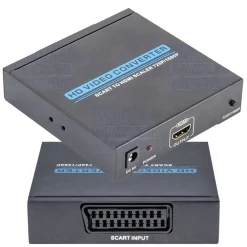 CONVERTITORE ADATTATORE DA PRESA SCART FEMMINA A HDMI FEMMINA PER AUDIO E VIDEO
