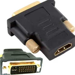 CONVERTITORE ADATTATORE DVI-D MASCHIO A HDMI FEMMINA PER MONITOR IMMAGINI Q-C30