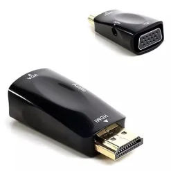 CONVERTITORE ADATTATORE VIDEO HDMI A USCITA VGA INTERFACCIA CAVO AUDIO Q-T122