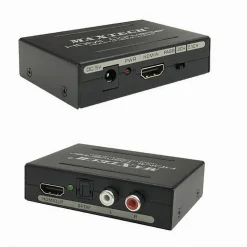 CONVERTITORE ESTRATTORE HDMI AUDIO VIDEO 4K HDMI 2X RCA TOSLINK MAXTECH HD-HFLR