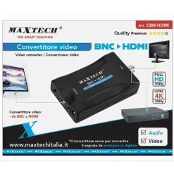 CONVERTITORE VIDEO BNC AD HDMI ADATTATORE FULL HD ULTRA 4K 1080P PC TV CBN-HDMI