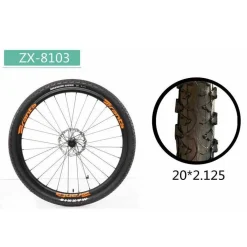 COPERTONE RUOTA PNEUMATICO GOMME PER BICI BICICLETTA MTB BIKE 20×2.125 ZX-8103