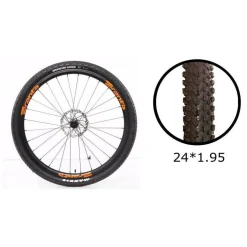 COPERTONE RUOTA PNEUMATICO GOMME PER BICI BICICLETTA MTB BIKE 24 × 1.95 ZX-8105