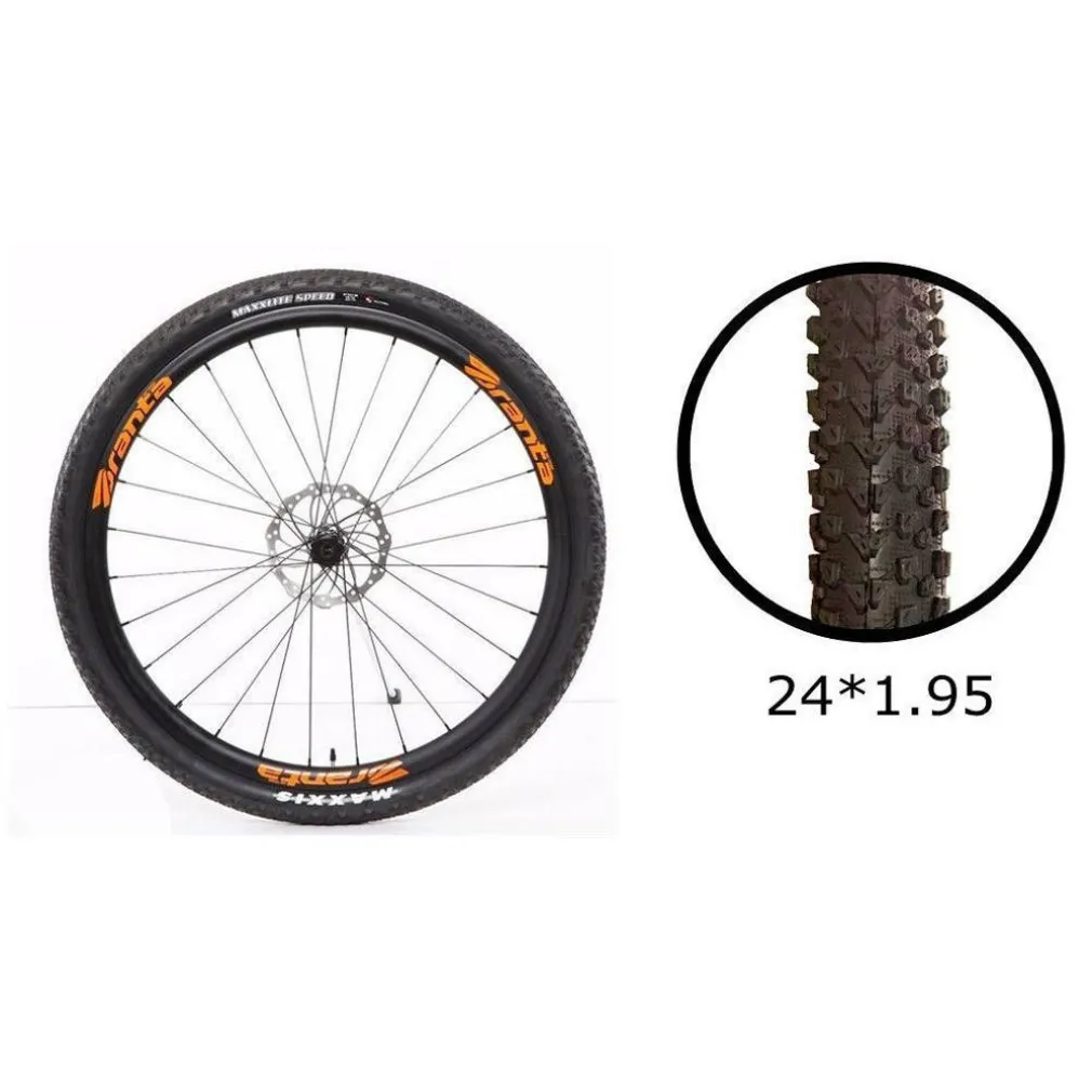 COPERTONE RUOTA PNEUMATICO GOMME PER BICI BICICLETTA MTB BIKE 24 × 1.95 ZX-8105