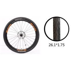 COPERTONE RUOTA PNEUMATICO GOMME PER BICI BICICLETTA MTB BIKE 26.1×1.75 ZX-8109