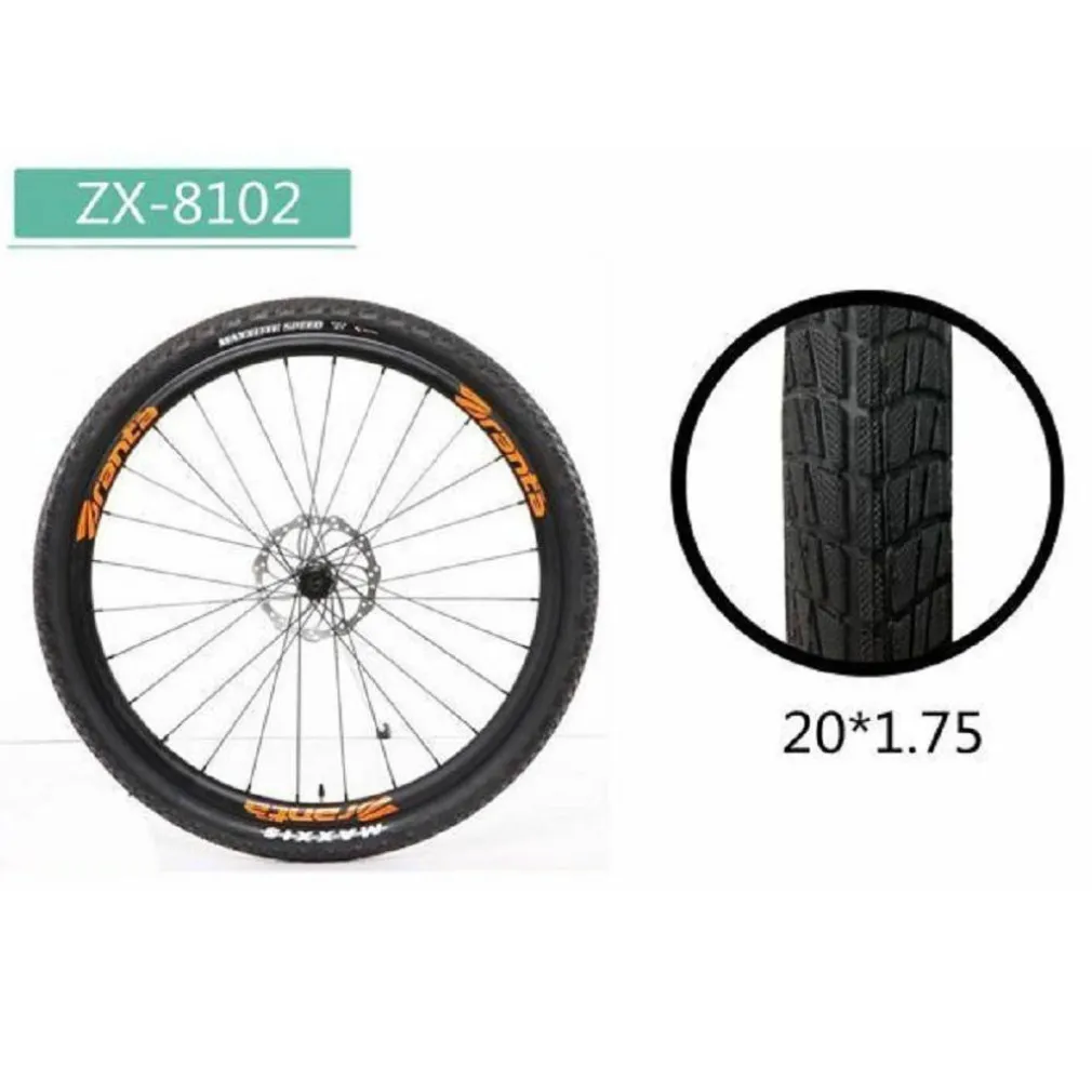 COPERTONE RUOTA PNEUMATICO GOMME PER BICI BICICLETTA MTB BIKE 20 × 1.75 ZX-8102