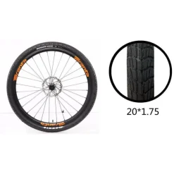 COPERTONE RUOTA PNEUMATICO GOMME PER BICI BICICLETTA MTB BIKE 20 × 1.75 ZX-8102
