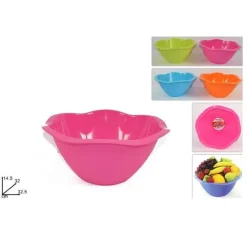 COPPA AD ONDA INSALATIERA CIOTOLA BACINELLA SCODELLA CUCINA COLORATA FONDO PIANO